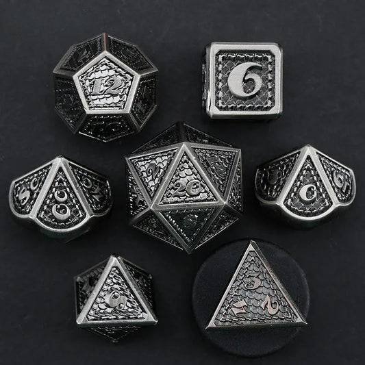 Arrow of Magic Elements-Mystic Warrior Series 7 piece RPG Metal Dice Set Angle Dice