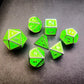 Battle Magic - Mystic Warrior Series 7 Piece RPG Metal Dice Set Angle Dice