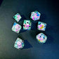 Control the Quicksand - Elven Mage Series Sand Elves Exclusive 7 piece RPG Dice Set Angle Dice