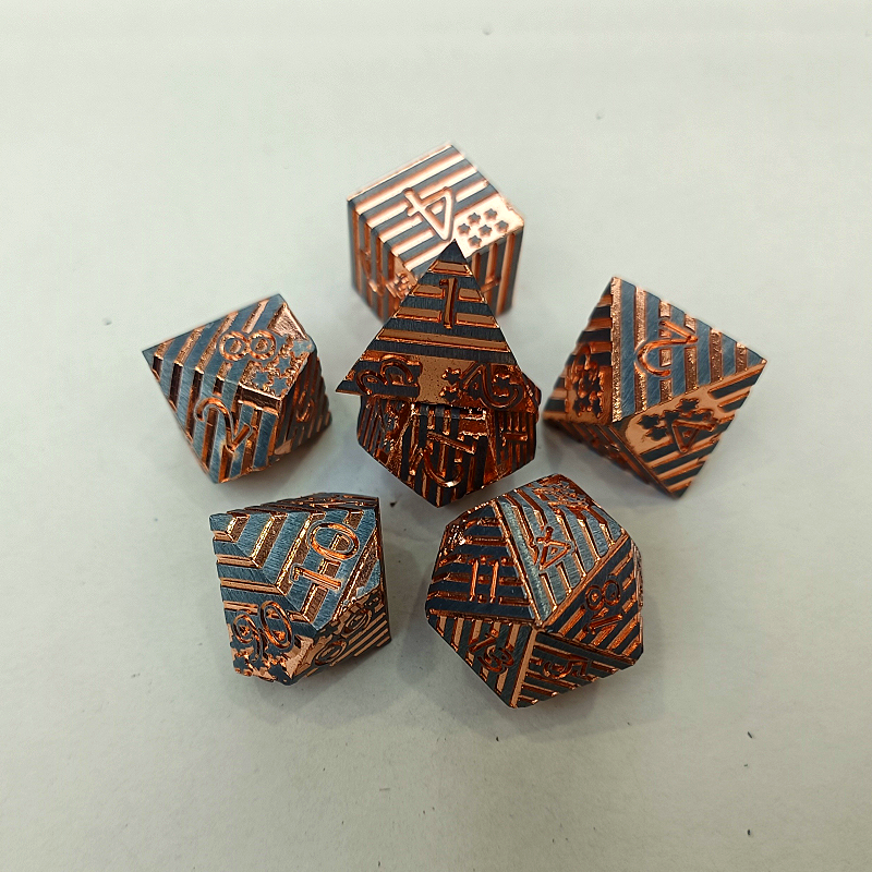 Energy Element Absorption-Elemental Man Series 7 Piece Metal Dice Set