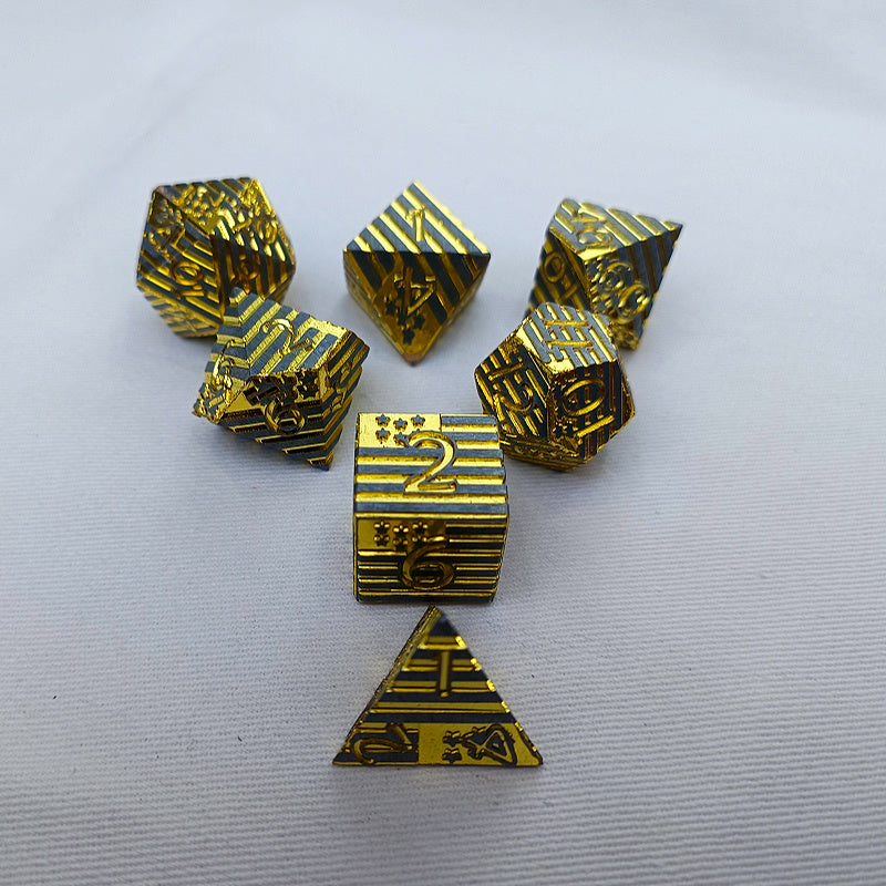 Energy Element Absorption-Elemental Man Series 7 Piece Metal Dice Set