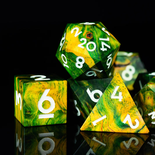 Natural Affinity - Ranger Series 7 Piece Wooden Dice Set