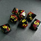 Death Spells-Dark Wizard Dual Elements Series 7 Piece RPG Dice Set Angle Dice