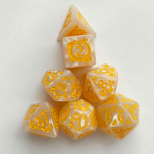 Dragon Power-Dragon Warlock Series 7 piece resin dice set