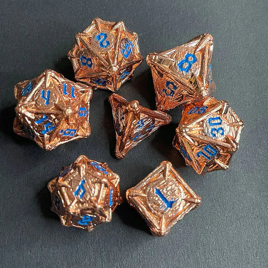 Power of Punishment-Paladin Series 7-piece RPG Metal Dice Knight Set Angle Dice