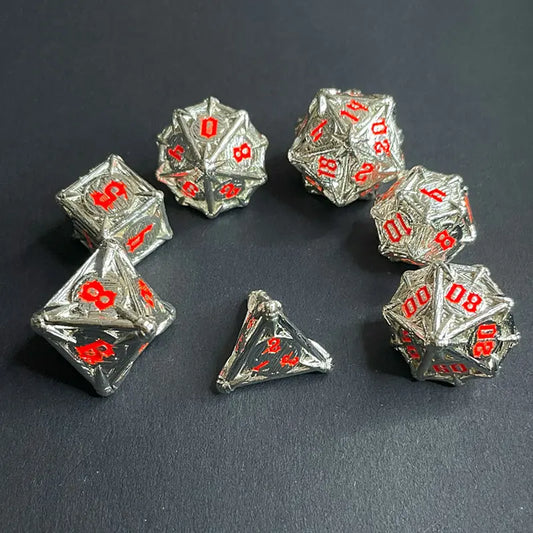 Power of Punishment-Paladin Series 7-piece RPG Metal Dice Knight Set Angle Dice