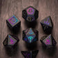 Dark Prisoner - Sorcerer Series 7 Piece Gemstone Dice Set - AngleDice - HYSLJDDYK