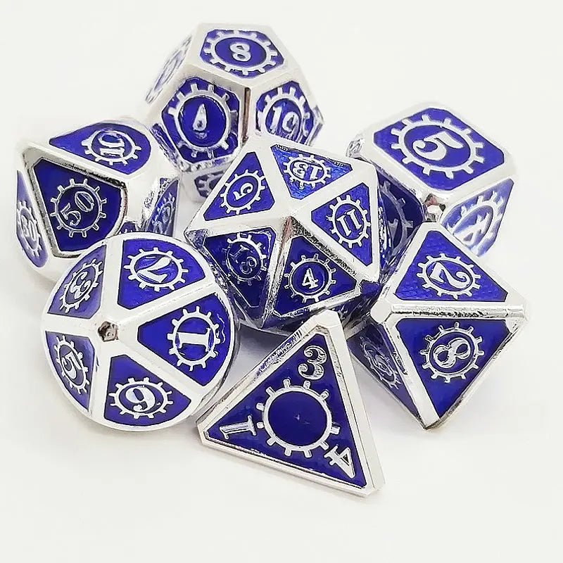 Elemental Energy Ball - Mechanic Mage Series 7 piece RPG Metal Dice Set - AngleDice - 