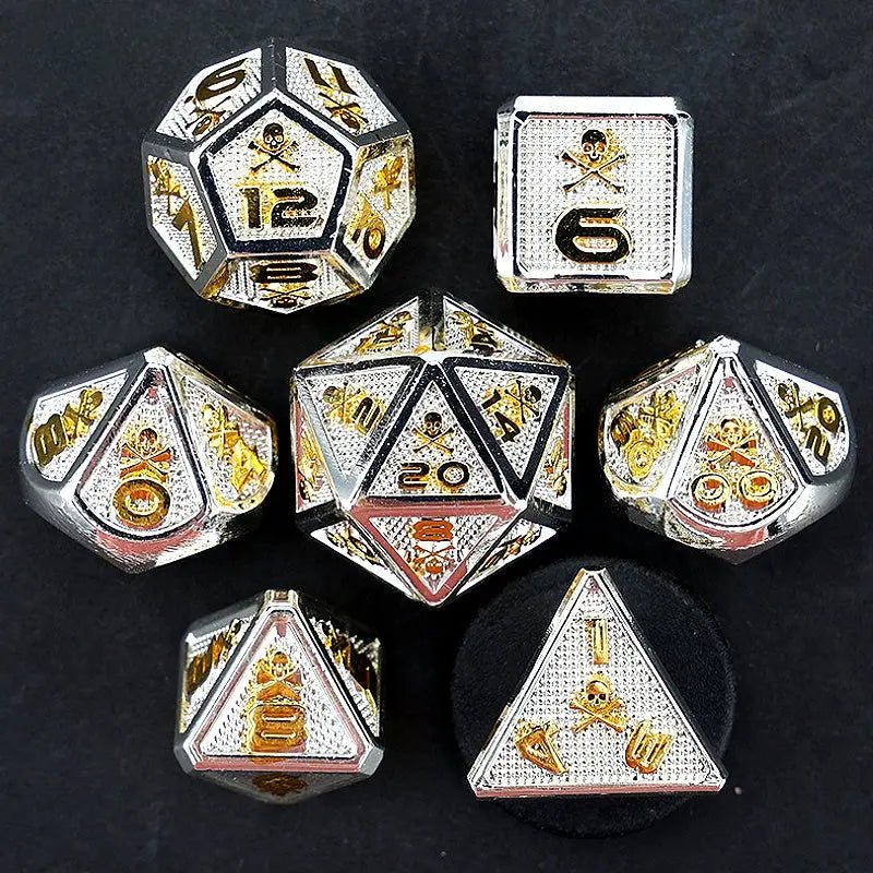 Holy Death Spells - Death Priest Series 7 Piece RPG Metal Dice Set - AngleDice - 