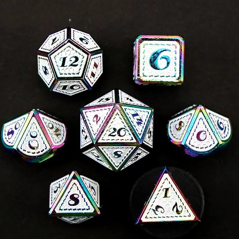 Holy Power - Paladin Series 7 piece Metal Dice Set - AngleDice - 