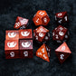 Hot Blooded Fury - Martial Monk Series 7 Piece Wooden Dice Set - AngleDice - RTMB11