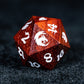 Hot Blooded Fury - Martial Monk Series 7 Piece Wooden Dice Set - AngleDice - RTMB20