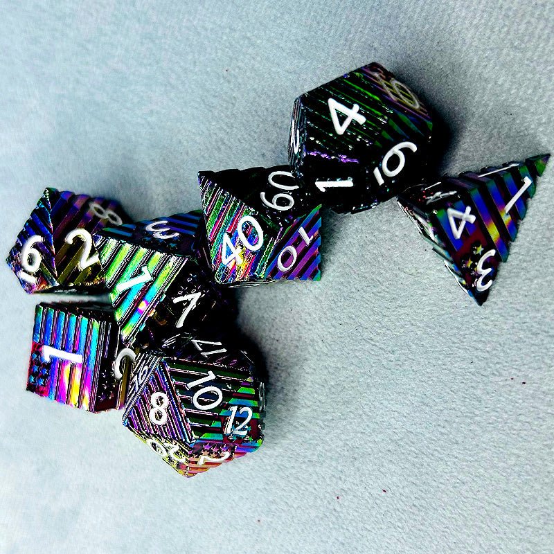 Mystique - American Marvel Character Series 7 piece Metal Dice Set - AngleDice - 