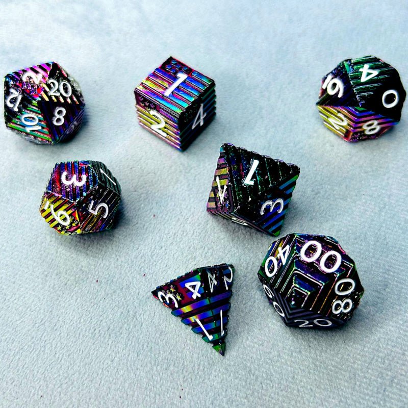 Mystique - American Marvel Character Series 7 piece Metal Dice Set - AngleDice - 