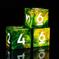 Natural Affinity - Ranger Series 7 Piece Wooden Dice Set - AngleDice - WDM - HL6