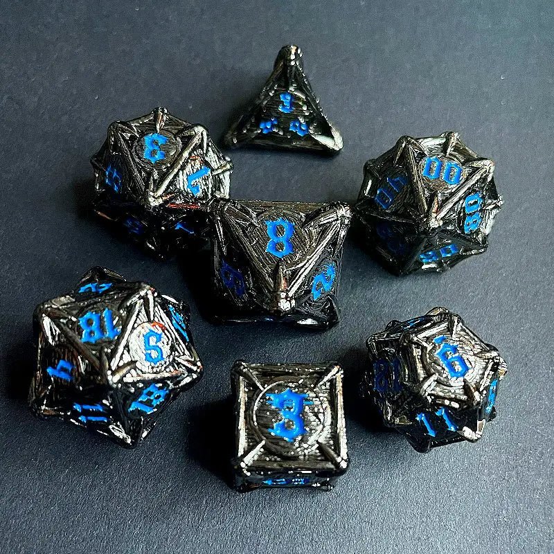 Power of Punishment - Paladin Series 7 - piece RPG Metal Dice Knight Set - AngleDice - 