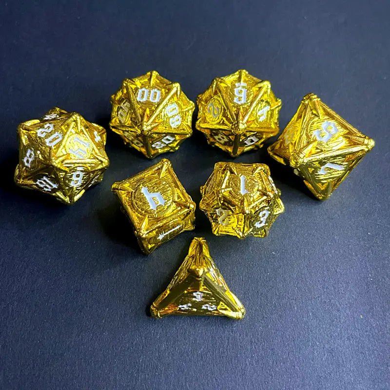 Power of Punishment - Paladin Series 7 - piece RPG Metal Dice Knight Set - AngleDice - 