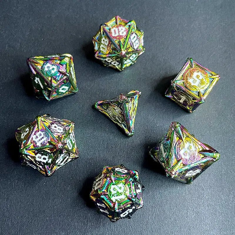 Power of Punishment - Paladin Series 7 - piece RPG Metal Dice Knight Set - AngleDice - 