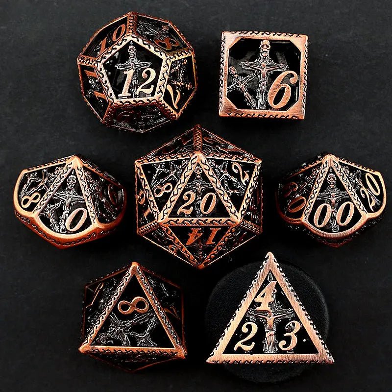 Power of the Cross - Priest Series 7 - piece Metal Hollow Dice Set - AngleDice - 