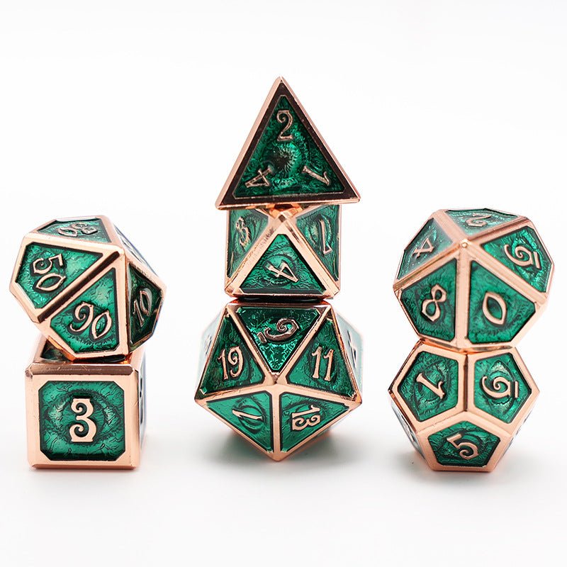 Power of the Eye - Ranger Series 7 piece Metal Dice Set - AngleDice - 