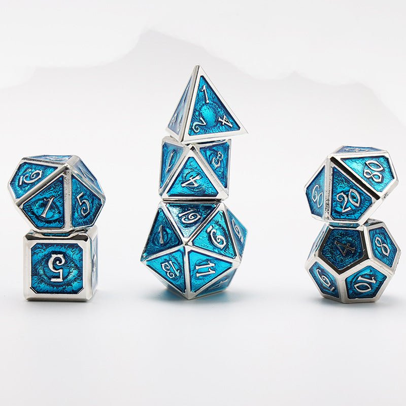 Power of the Eye - Ranger Series 7 piece Metal Dice Set - AngleDice - 