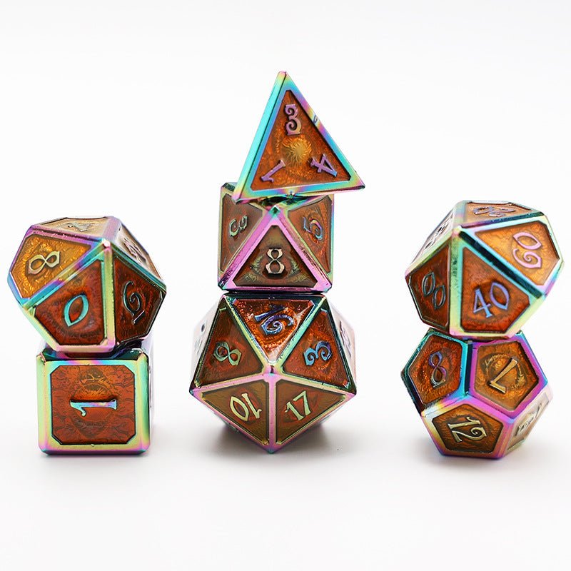 Power of the Eye - Ranger Series 7 piece Metal Dice Set - AngleDice - 