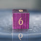 Purple Inflammation Charming Song - Traveling Poet Series 7 Piece Wooden Dice Set - AngleDice - ZXMYL - 3