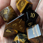 Sandstorm Strike - Warrior Series 7 Piece Gemstone Dice Set - AngleDice - HHY - 1