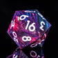 Seductive Purple Mist - Warlock Series 7 Piece Wooden Dice Set - AngleDice - WDM - LH20