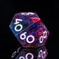 Seductive Purple Mist - Warlock Series 7 Piece Wooden Dice Set - AngleDice - WDM - LH6