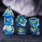 Touch of Ice Cold - Mage Series 7 Piece Resin Dice Set - AngleDice - HLSZXX - 2